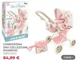 Toys Center Carrozzina 3in1 collezione rainbow Love Bebe offerta