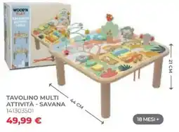 Toys Center Wood'n Play Tavolino Multi Attività - Savana offerta