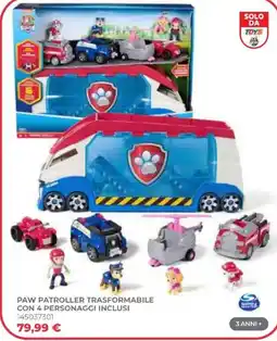 Toys Center Paw Patroller trasformabile offerta