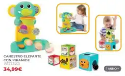 Toys Center Canestro elefante con piramide offerta