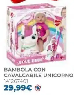 Toys Center Bambola con cavalcabile unicorno offerta