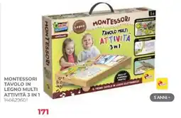 Toys Center Montessori tavolo in legno multi attività 3 in 1 offerta