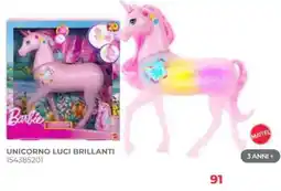 Toys Center Barbie Unicorno Luci Brillanti offerta