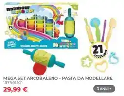 Toys Center Mega Set Arcobaleno - Pasta da Modellare offerta