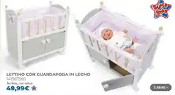 Toys Center Lettino con guardaroba in legno offerta