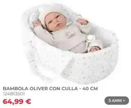Toys Center Bambola Oliver con culla offerta