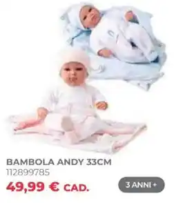 Toys Center Bambola Andy offerta