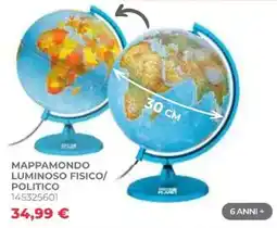 Toys Center Mappamondo luminoso fisico/politico offerta