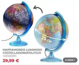 Toys Center Mappamondo luminoso costellazioni/politico offerta