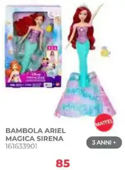 Toys Center Bambola Ariel Magica Sirena offerta