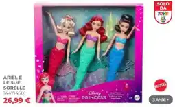 Toys Center Ariel e le sue sorelle Disney Princess offerta