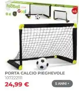 Toys Center Porta calcio pieghevole offerta