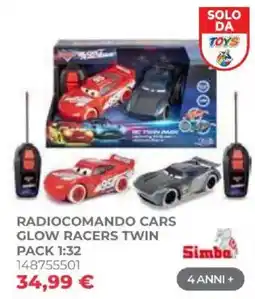 Toys Center Radiocomando Cars Glow Racers Twin offerta