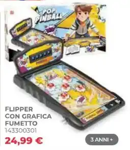 Toys Center Flipper con grafica fumetto offerta