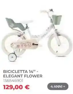 Toys Center Bicicletta 14" - Elegant Flower offerta