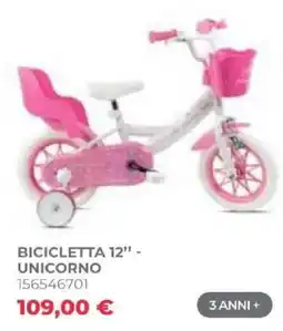 Toys Center Bicicletta 12" - Unicorno offerta