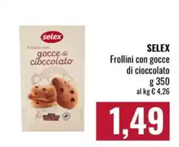 Famila Market Selex Frollini con gocce di cioccolato offerta