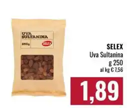 Famila Market Uva Sultanina Selex offerta