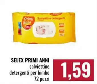 Selex primi anni salviettine detergenti per bimbo