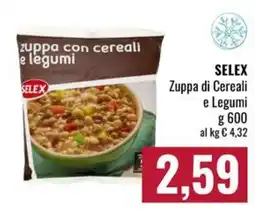 Famila Market Selex zuppa con cereali e legumi offerta