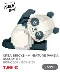 Toys Center Crea Bricks - Miniature Panda Assortite offerta