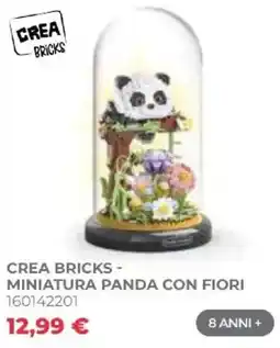 Toys Center Crea Bricks - Miniatura Panda con Fiori offerta