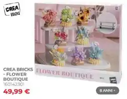 Toys Center Crea Bricks - Flower Boutique offerta