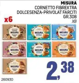 Migro Cornetto Fibrextra Dolcesenza-Privolat Farciti offerta