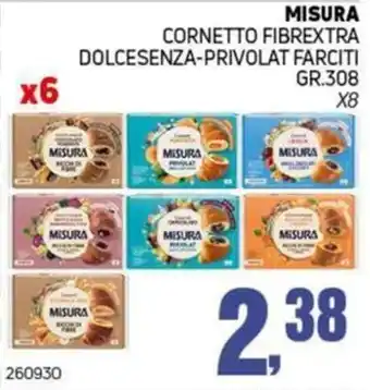 Cornetto Fibrextra Dolcesenza-Privolat Farciti