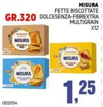 Fette biscottate Dolcesenza-FibreXtra Multigrain Misura