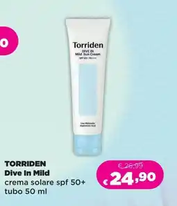 Acqua & Sapone Torriden Dive In Mild crema solare spf 50+ offerta