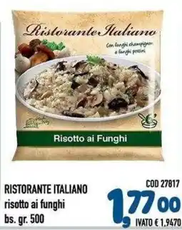 Del Prete Distribuzioni Ristorante Italiano risotto ai funghi offerta