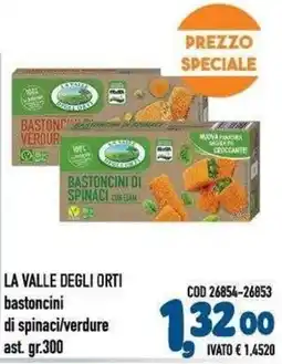Del Prete Distribuzioni La Valle degli Orti bastoncini di spinaci/verdure offerta