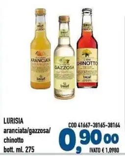 Del Prete Distribuzioni Lurisia aranciata/gazzosa/chinotto offerta