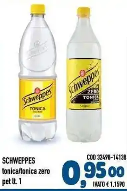 Del Prete Distribuzioni Schweppes tonica/tonica zero offerta