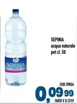 Del Prete Distribuzioni Sepinia acqua naturale offerta