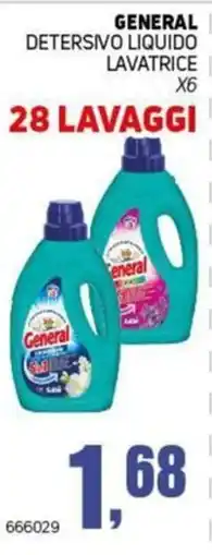 Migro General detersivo liquido lavatrice offerta