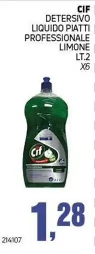 Migro Cif detersivo liquido piatti professionale limone offerta
