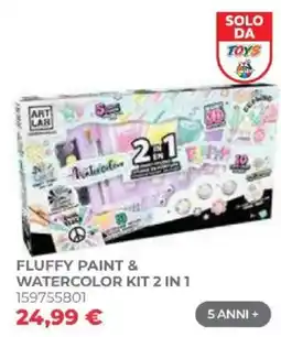 Toys Center Art Lab Fluffy Paint & Watercolor Kit 2 in 1 offerta