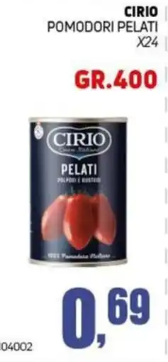 Migro Cirio pomodori pelati offerta