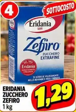 Supermercato Papale Eridania zucchero zefiro offerta