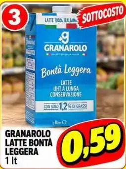 Supermercato Papale Granarolo latte bontà leggera offerta