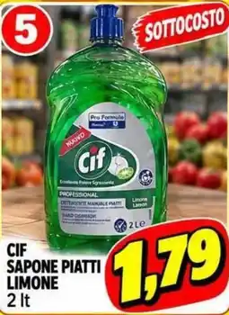 Supermercato Papale Cif sapone piatti limone offerta