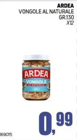 Migro Ardea vongole al naturale offerta