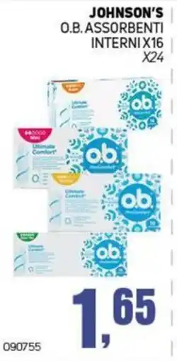 Migro Johnson's O.B. assorbenti interni offerta