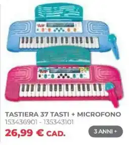 Toys Center Tastiera 37 tasti + microfono offerta