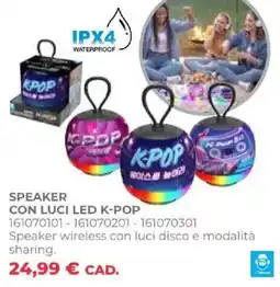 Toys Center Speaker con luci led k-pop offerta