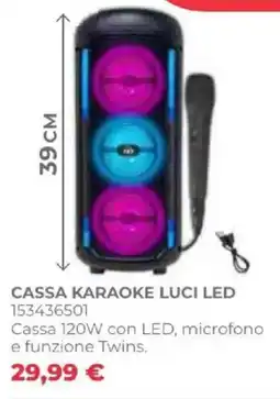 Toys Center Cassa karaoke luci led offerta