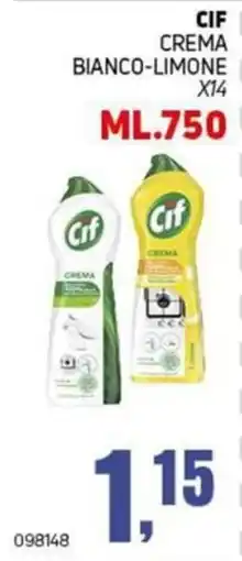 Migro Cif crema bianco-limone offerta