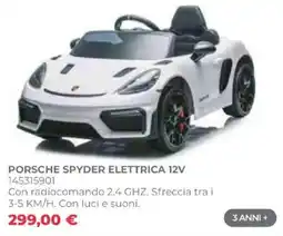 Toys Center Porsche Spyder Elettrica 12V offerta